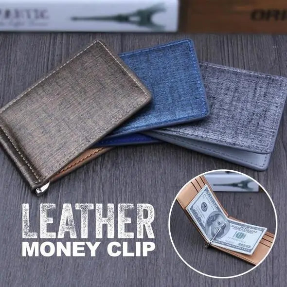 Leather Money Clip